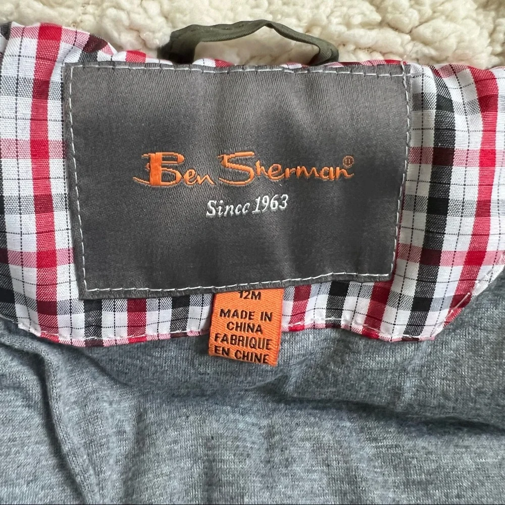 Ben Sherman Boys Winter Coat, Olive Green, Size 12 Months - Picture 7 of 7